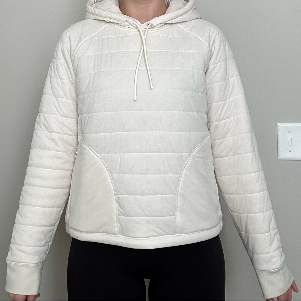 Lululemon womens athletic hoodie. Size 8. Multiple zip pockets.